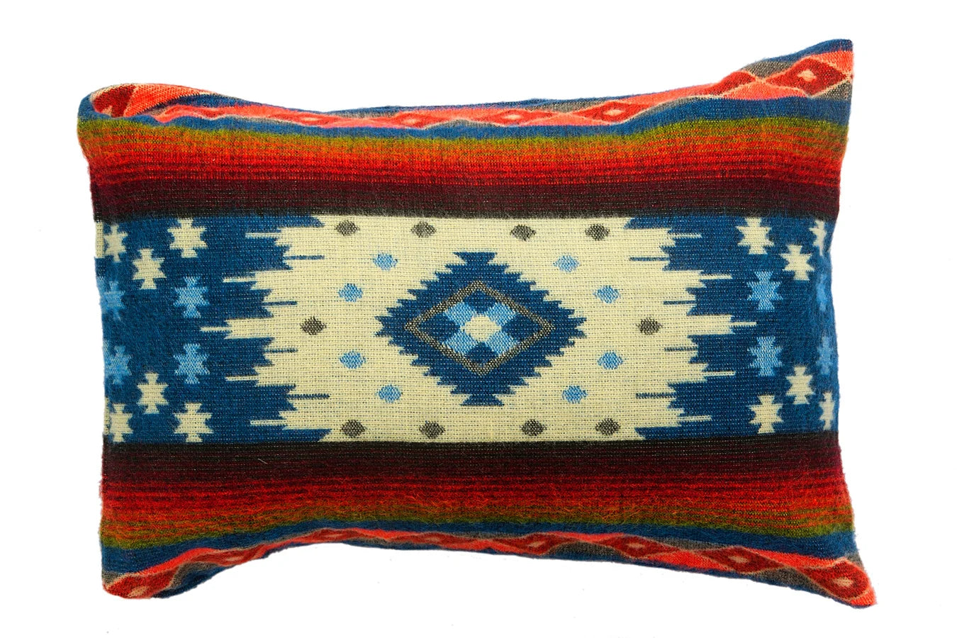 Pillow 40x60 Native Quilotoa Blue - including duck feather innner cushion